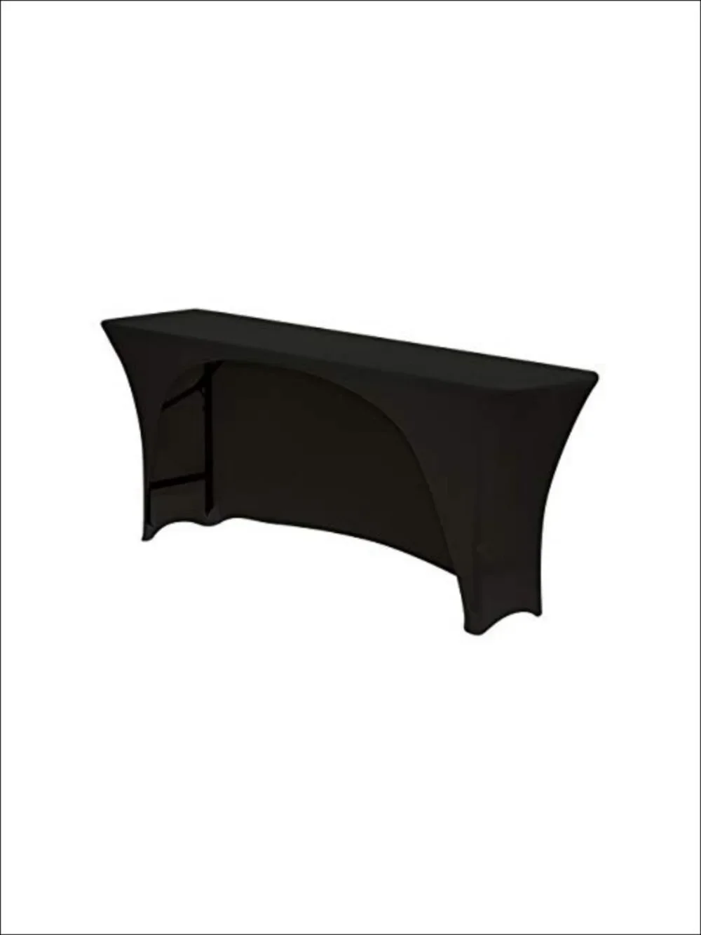 Spandex 6 Ft x 18 In Rectangular Training Tablecloth Open Back Stretch Cover